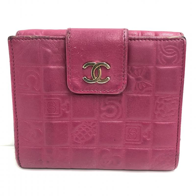 アイコンライン Wホック 二つ折り財布 CHANEL シャネル - コンパクト