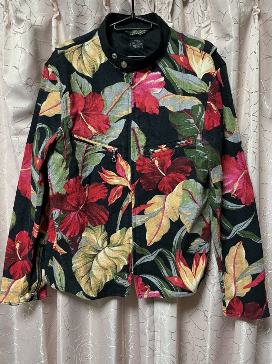 Schott BROS. シングルライダース お花柄がとても素敵 この柄は貴重 Schott | ショット レザージャケット 本革 641XX