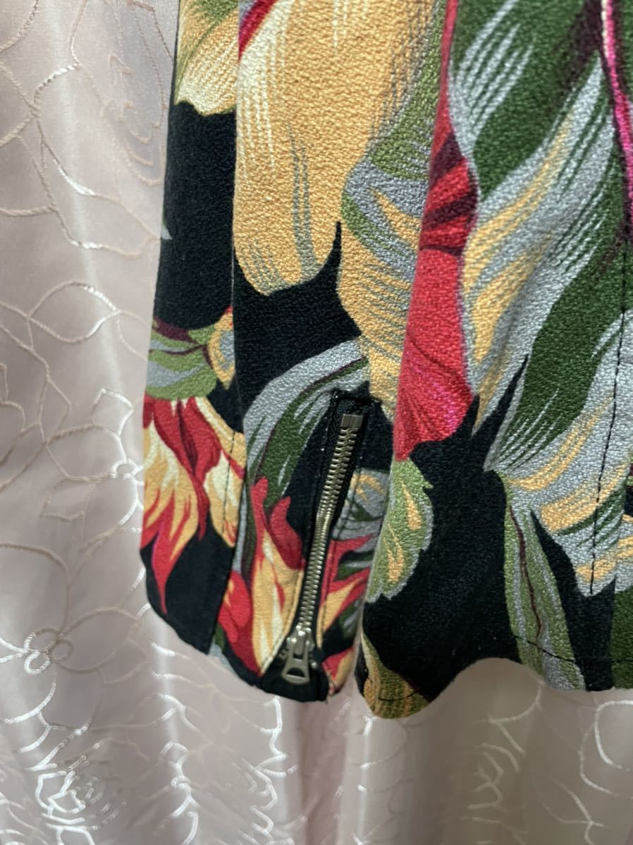 Schott BROS. シングルライダース お花柄がとても素敵 この柄は貴重 Schott | ショット レザージャケット 本革 641XX