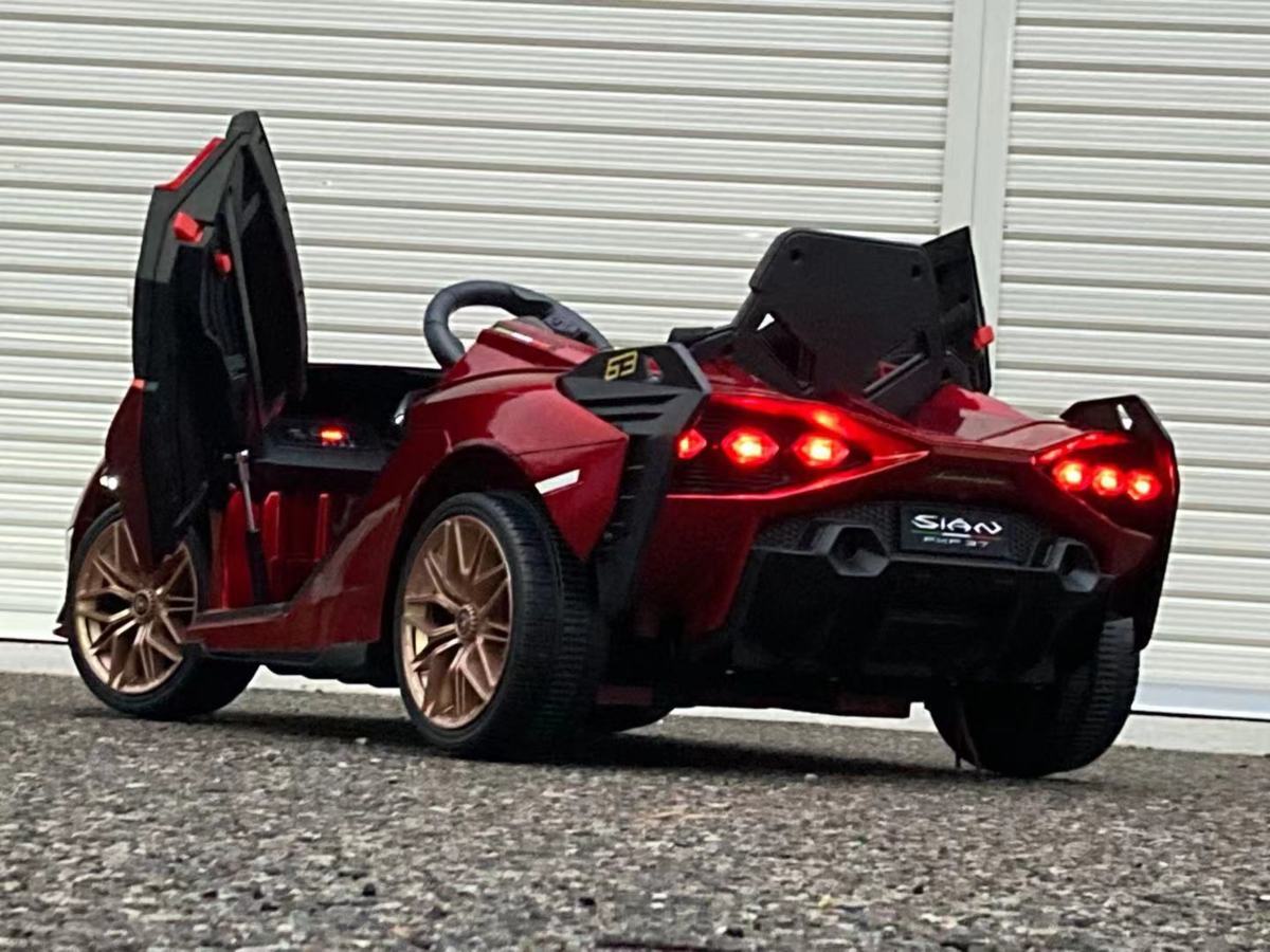 乗用ラジコン赤色 ランボルギーニ（Lamborghini )乗用ラジコンカー 