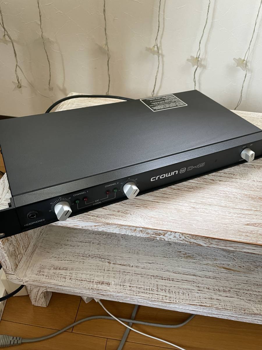 CROWN パワーアンプ D-45 | 広島のオーディオ、ホームシアターの CROWN