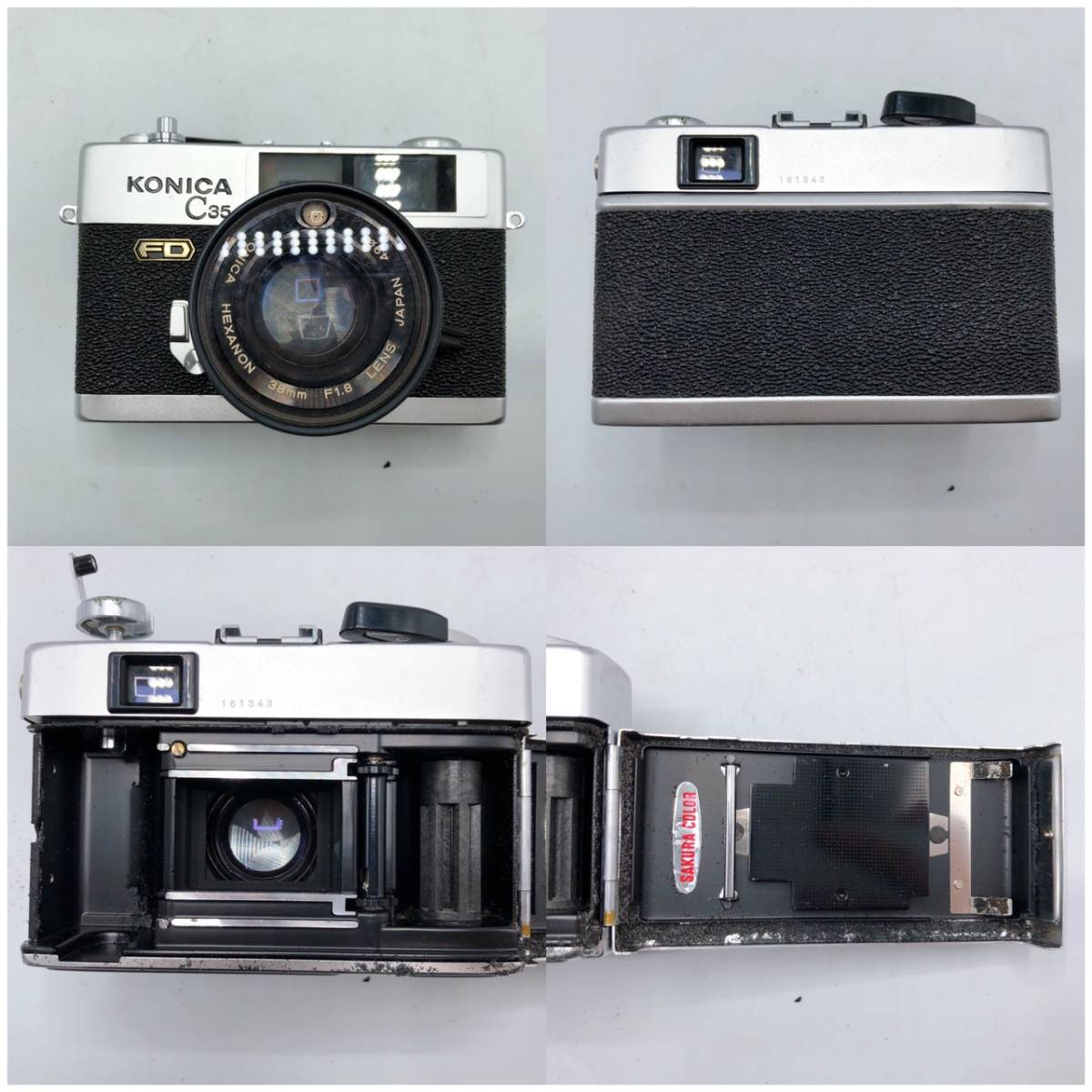 Konica コニカ ⅡA 1:2 f＝48㎜ C35 FD 38㎜ F1.8 フィルムカメラ