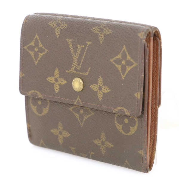 ルイヴィトン LOUIS VUITTON モノグラムキャンバス ポルトモネ ビエ カルトクレディ M61652 三つ折財布 男女兼用 【sg】【中古】