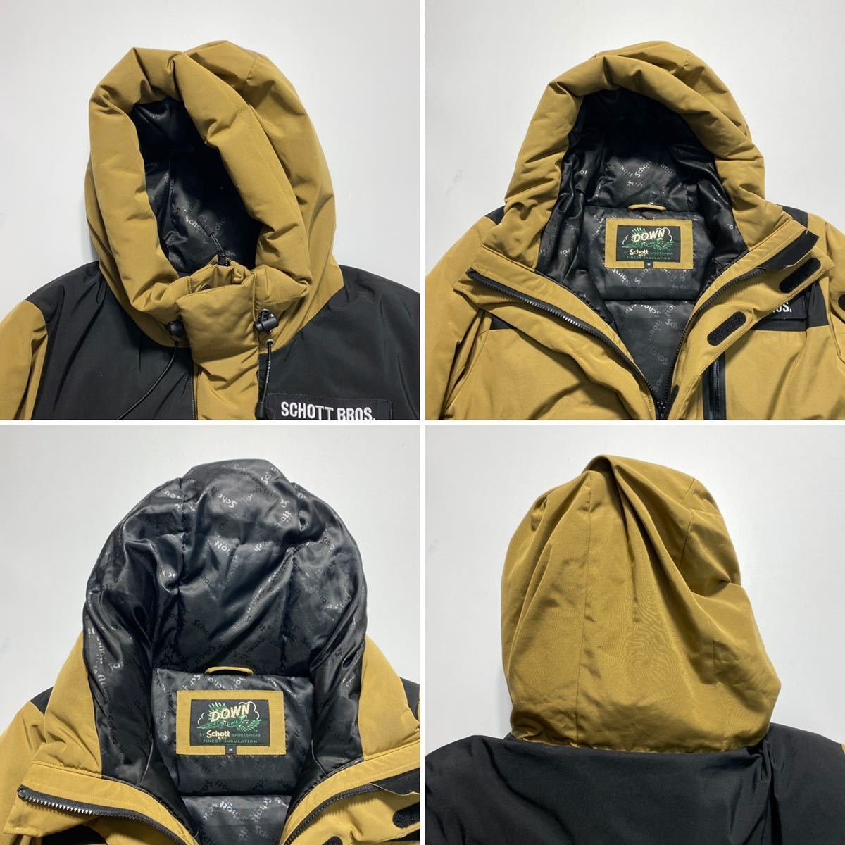 M】Schott 2TONE DOWN PARKA ショット ツートン ダウンパーカー ダウン 