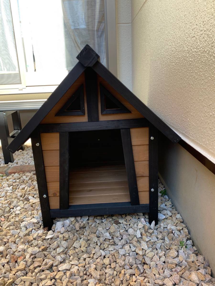 の犬小屋 ビバウッドハウスのmサイズ 中型犬用 売買されたオークション情報 Yahooの商品情報をアーカイブ公開 オークファン Aucfan Com