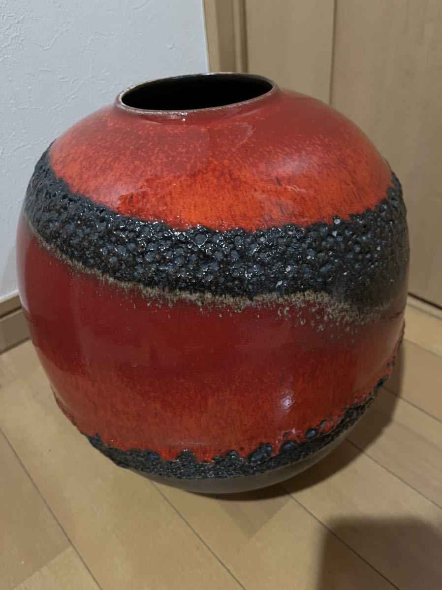 W.GERMANY 西ドイツ ヴィンテージ 壺 花瓶 ドイツ製 ヴィンテージ 花瓶