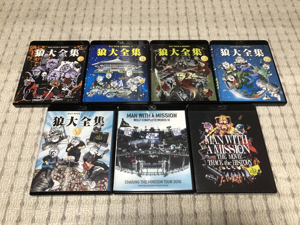 DVD/ブルーレイ Blu-ray MAN WITH A MISSION 狼大全集 全5枚セット