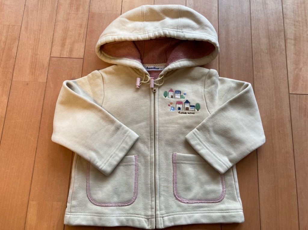 極美品】ファミリア くま耳 パーカー ウィンドブレーカー 男の子 90cm
