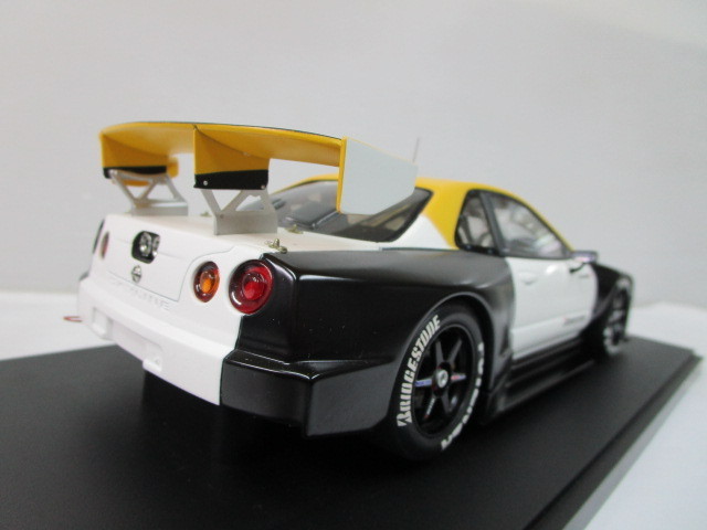 オートアート 1/18 スカイライン R34 GT-R JGTC 2001 テストカー (6143 