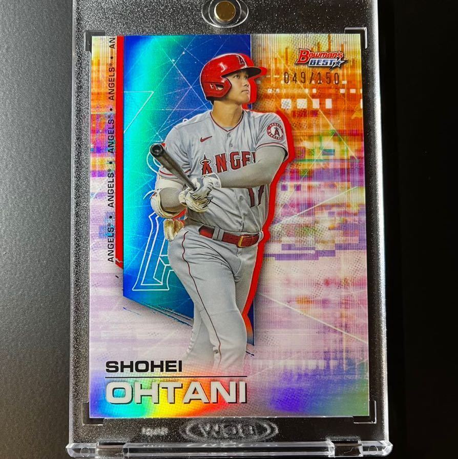 最新 150枚限定 2021 Topps Bowman's Best 大谷翔平 ブルーリフ