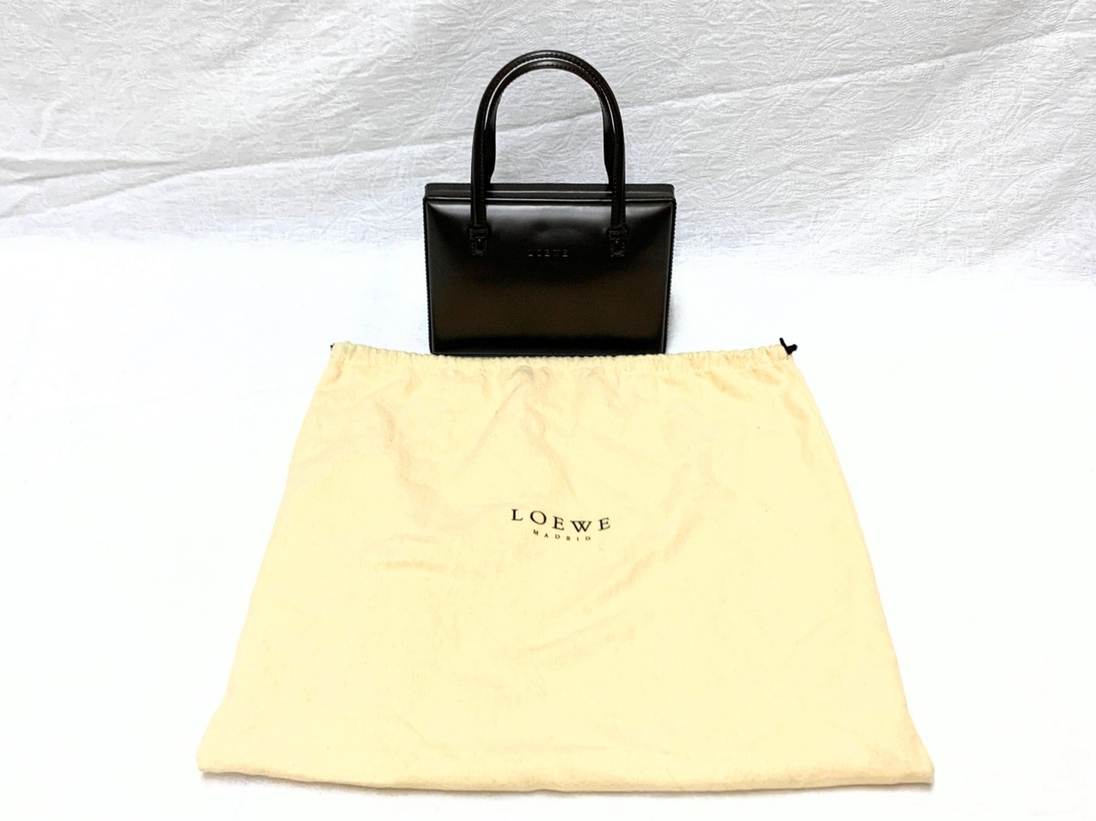9151/LOEWE ロエベ ミニハンドバッグ パーティバック ブロンズ 