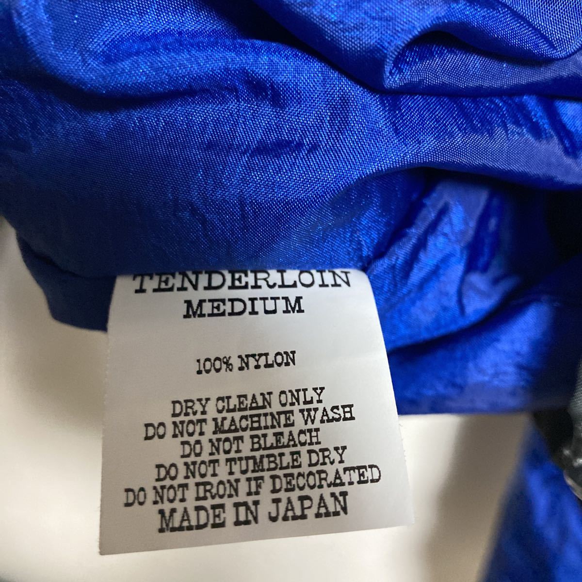TENDERLOIN DABO IMAGE JKT ノーカラー ボルネオスカル ナイロン 