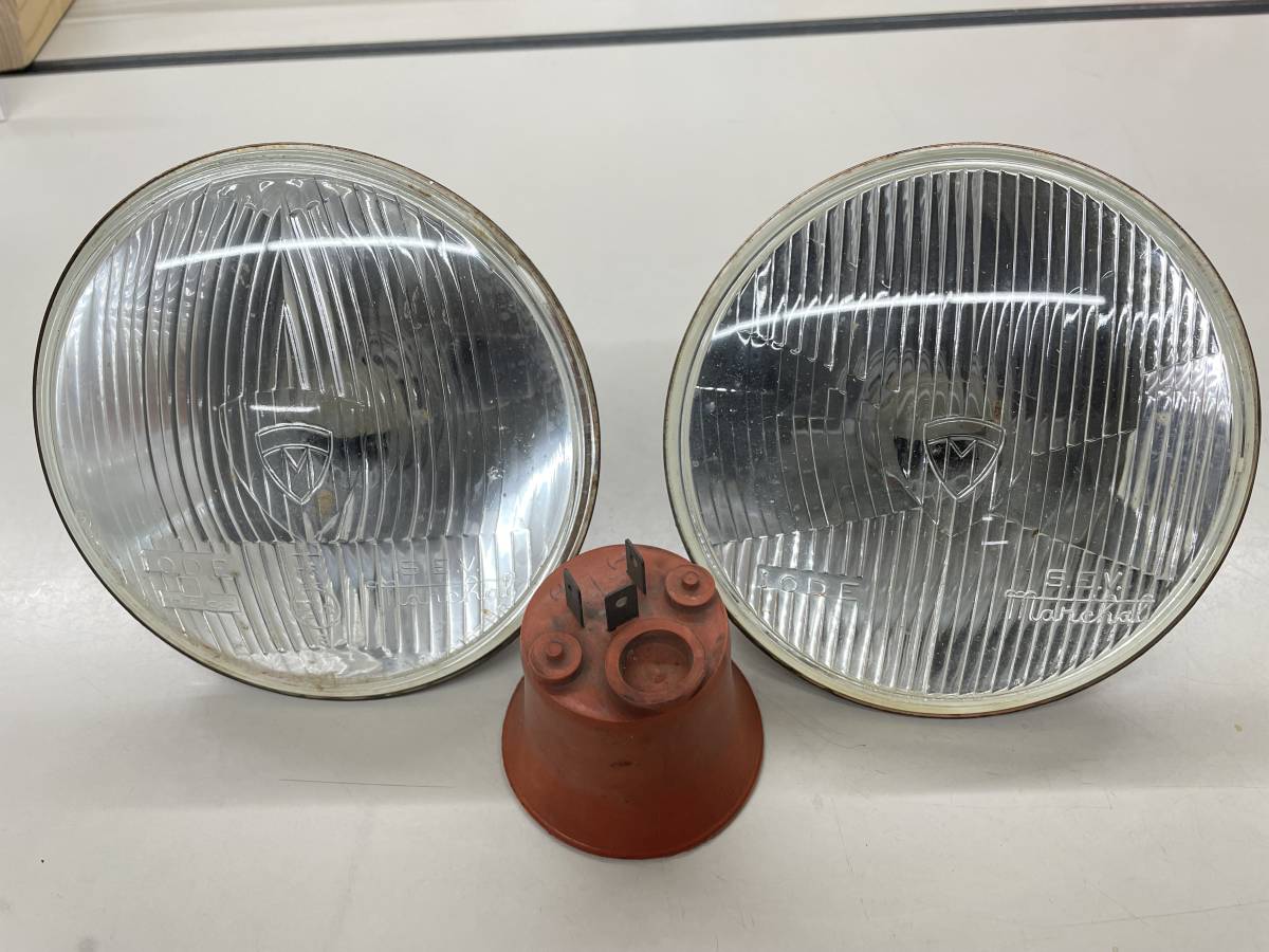 マーシャル Marchal 旧車用 ヘッドライト 2個 14.0㎝ ジャンク