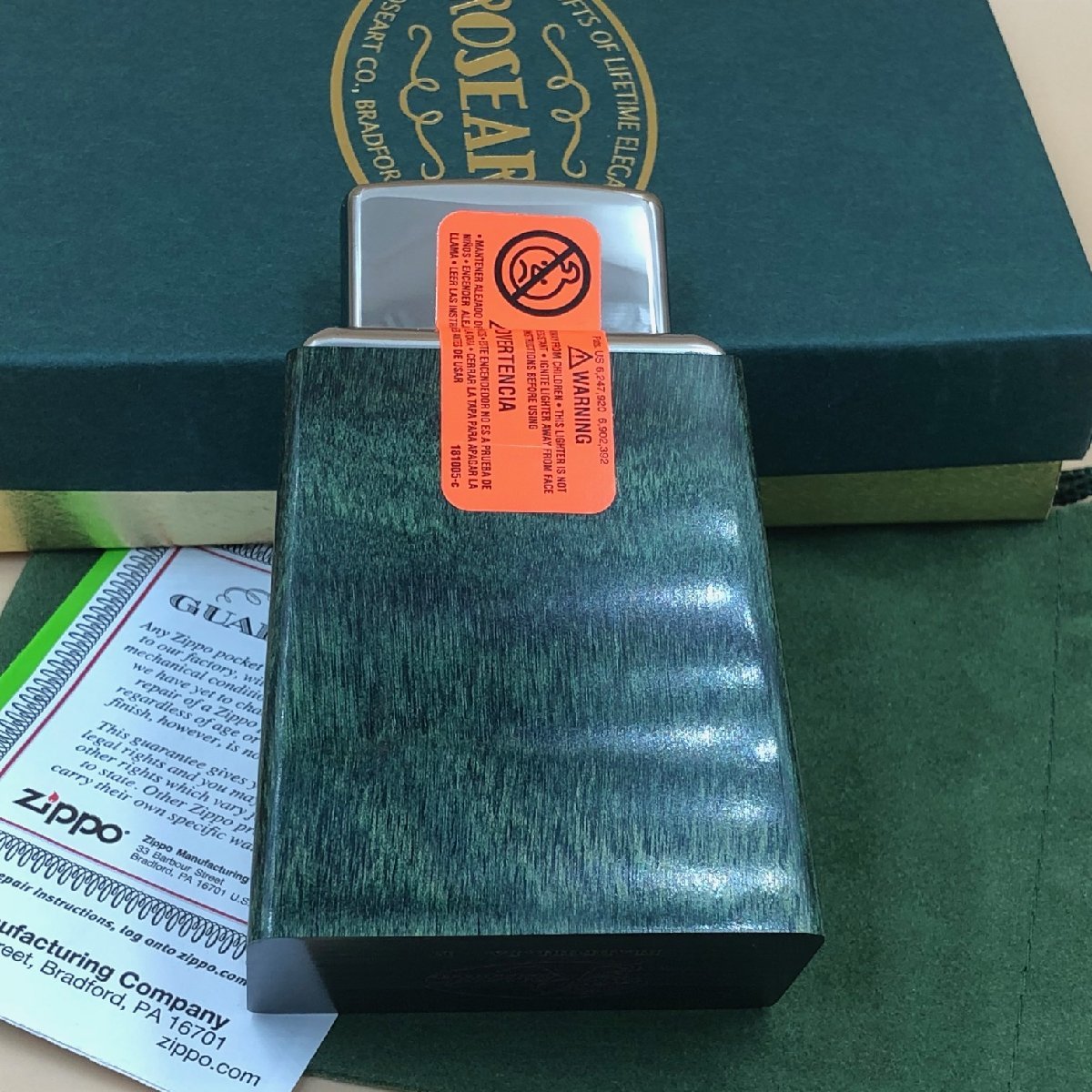 未使用】ジッポー ZIPPO ROSEART ローズアート社 限定シリアルナンバー 