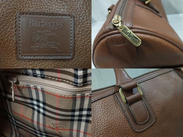 お得なセット価格 Burberrys バーバリーズ レザー ミニ ボストンバッグ