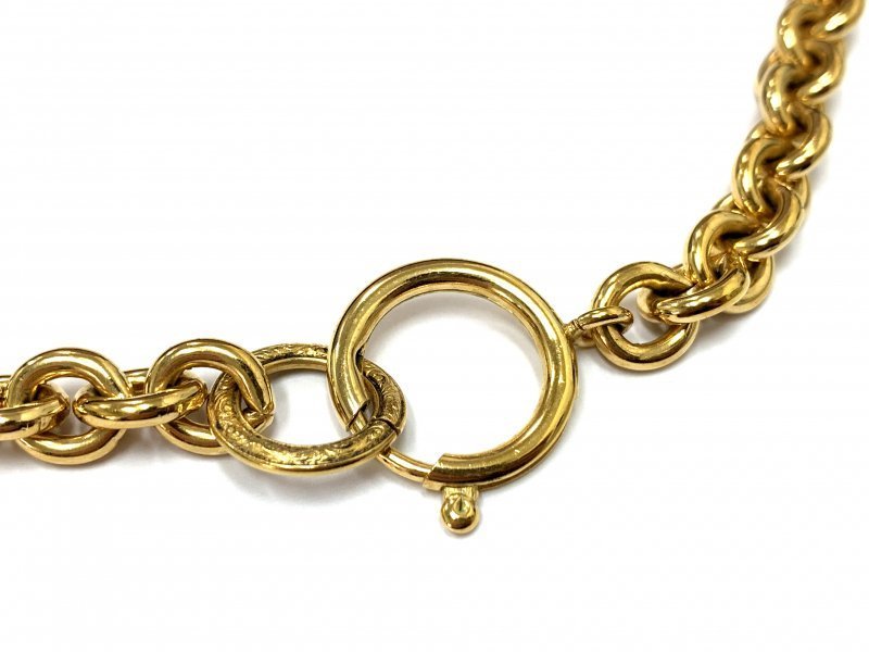 CHANEL シャネル ロングネックレス マトラッセココマークモチーフ 