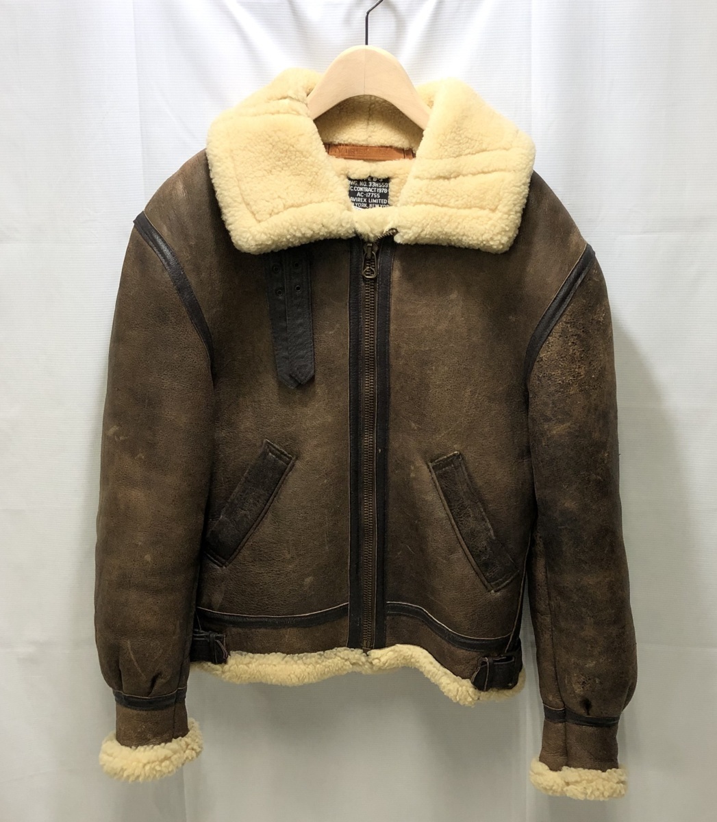 AVIREX B-3 アヴィレックス B－3 中古・古着通販AVIREX (アヴィレックス) ブラウン （ブラウン レザー - B-3フライトジャケット 0 | IN 1 ｜公式通販mix