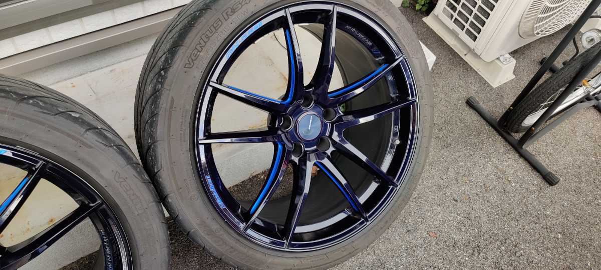 超美品】ウェッズスポーツ RN-55M タイヤホイール2本セット 19インチ 