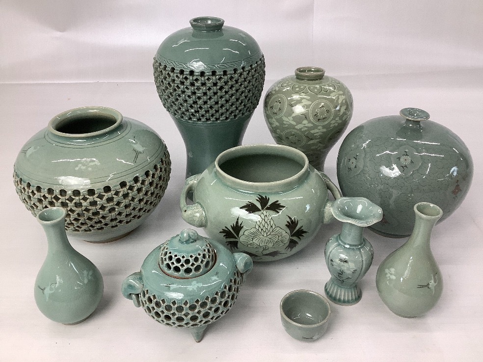 100%新品 青岩 海泉 峯岩 他 青磁 まとめ 花瓶 香炉 壷 他 ACBF 品(青磁)｜売買されたオークション情報、yahooの商品情報をアーカイブ公開 - オークファン 骨董陶磁器一般