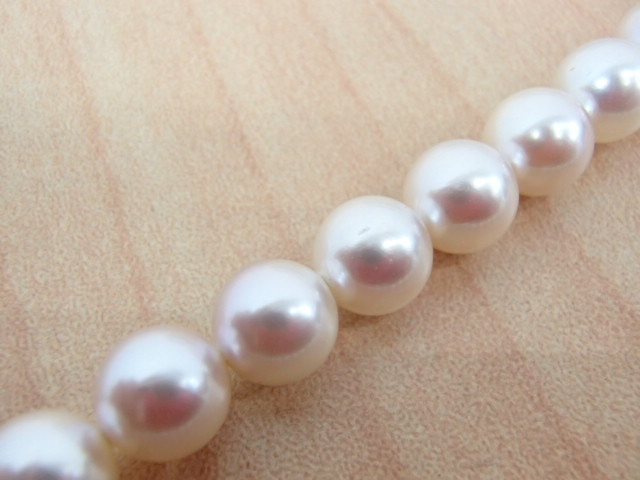 パール 真珠 約8.6-8.9mm シルバー SILVER ネックレス ⑱ SILVER刻印 約8mm パール ネックレス 真珠 #50678 パール ネックレス