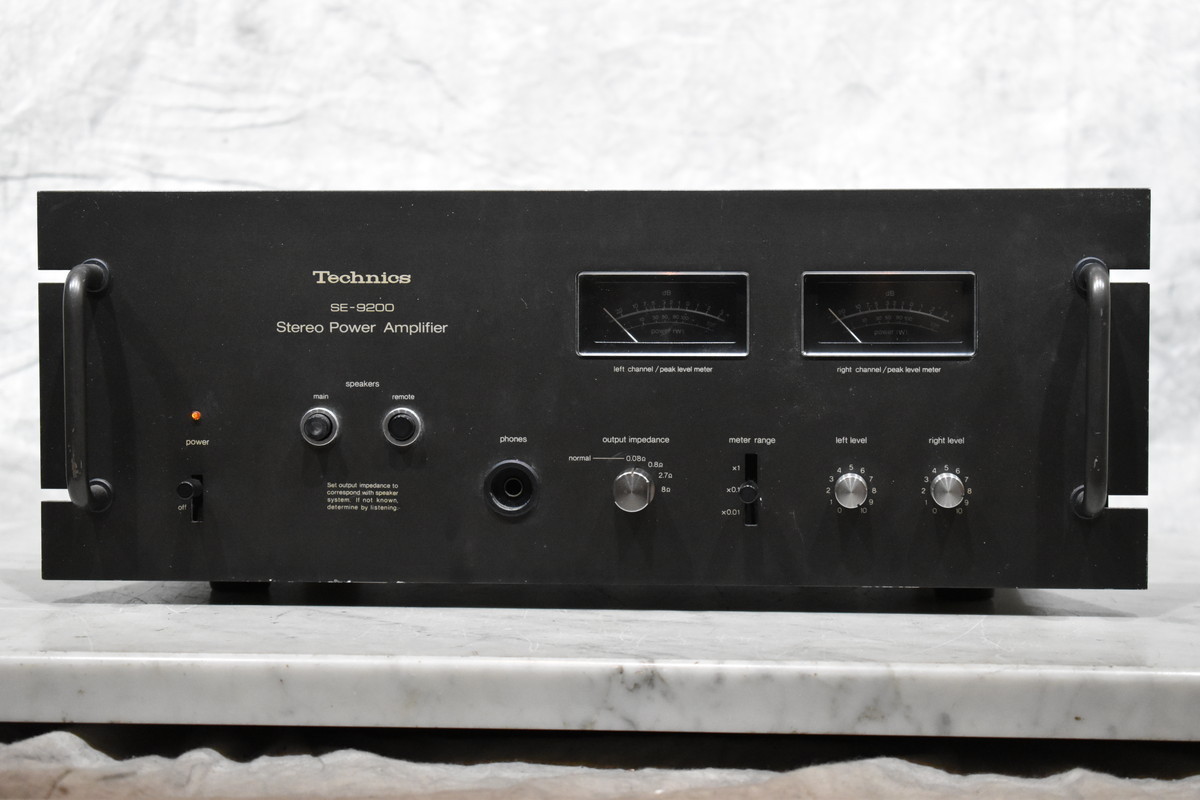Technics SE-9200 パワーアンプ 通電確認済み Technics SE-9200