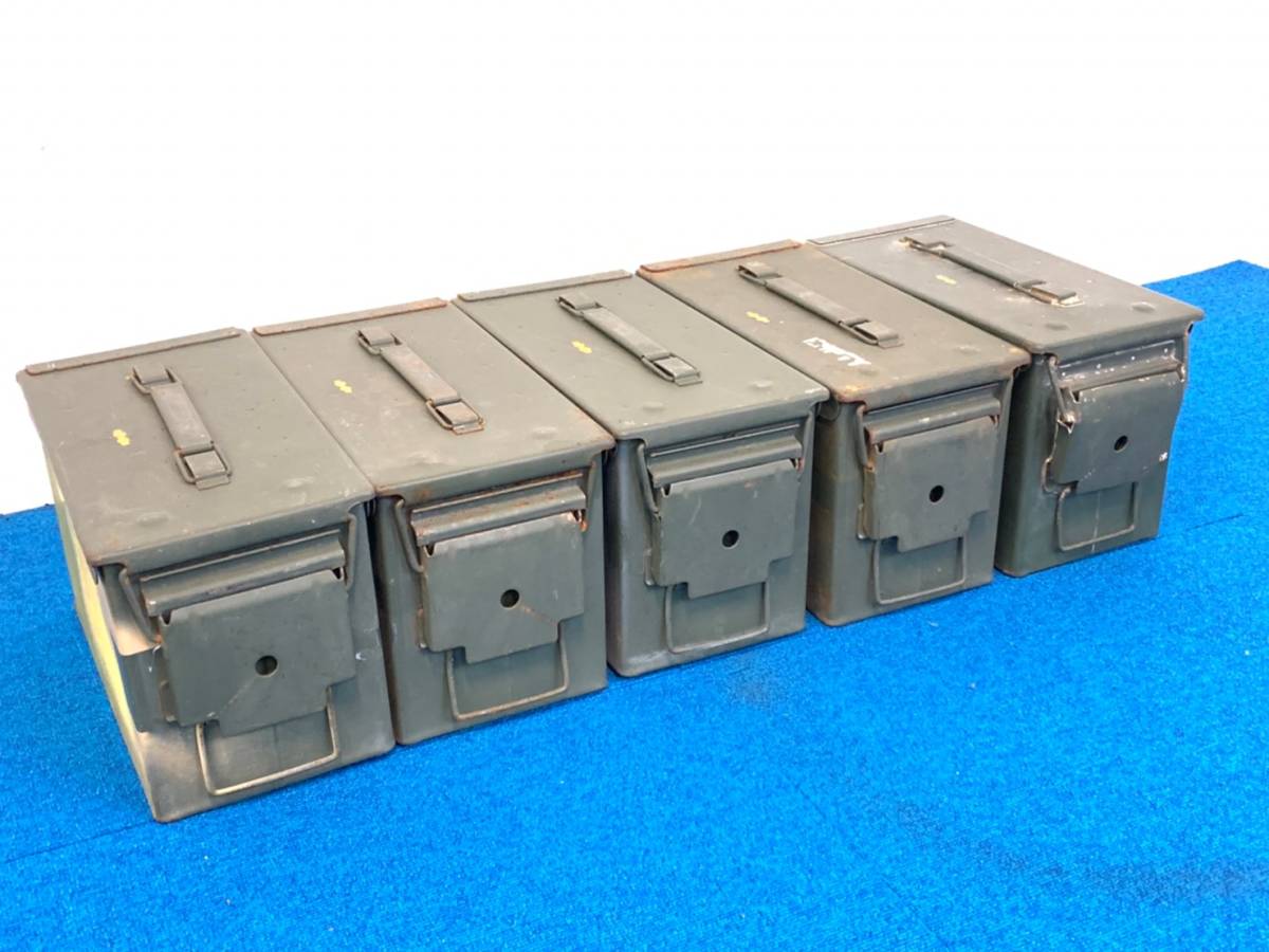 超激得，100%新品 米軍放出品 ミリタリー アンモボックス 5個 アンモ缶 アーモ缶 工具箱 小物入れ 弾薬箱C 140 PB16HK(携行型)｜売買されたオークション情報、yahooの商品情報をアーカイブ公開 - オークファン 携行型