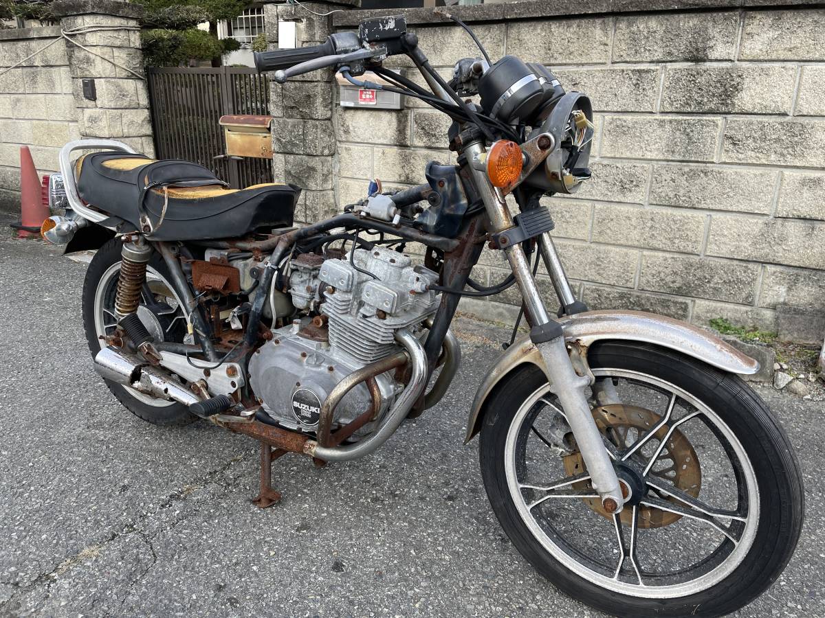 スズキ GJ51B GSX250T GSX250L 旧車 トラザリ 後期 タック チョビ三段 