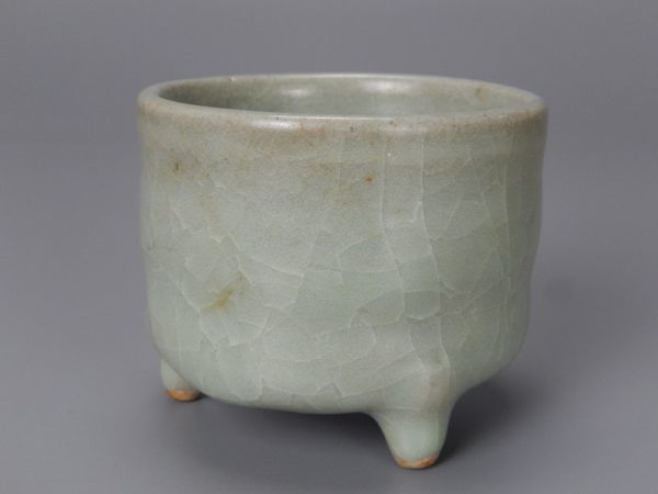 龍泉窯 唐物 中国古玩 香炉 天龍寺青磁 時代物 極上品 明代 初だし