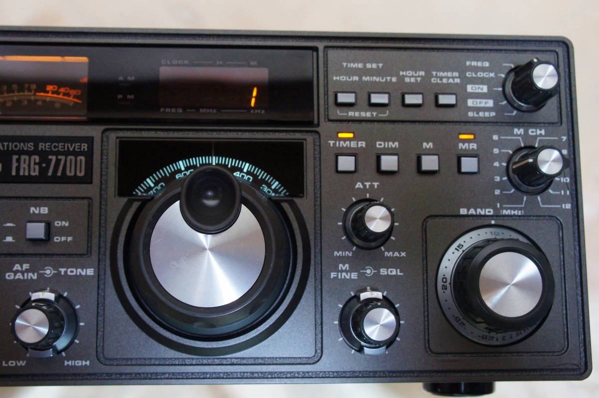 ヤエスＢＣＬラジオ受信機 ＦＲＧー　　　７７００ 完動品 ☆YAESUヤエス☆FRG-7700☆通信型受信機☆BCLラジオ☆レシーバー