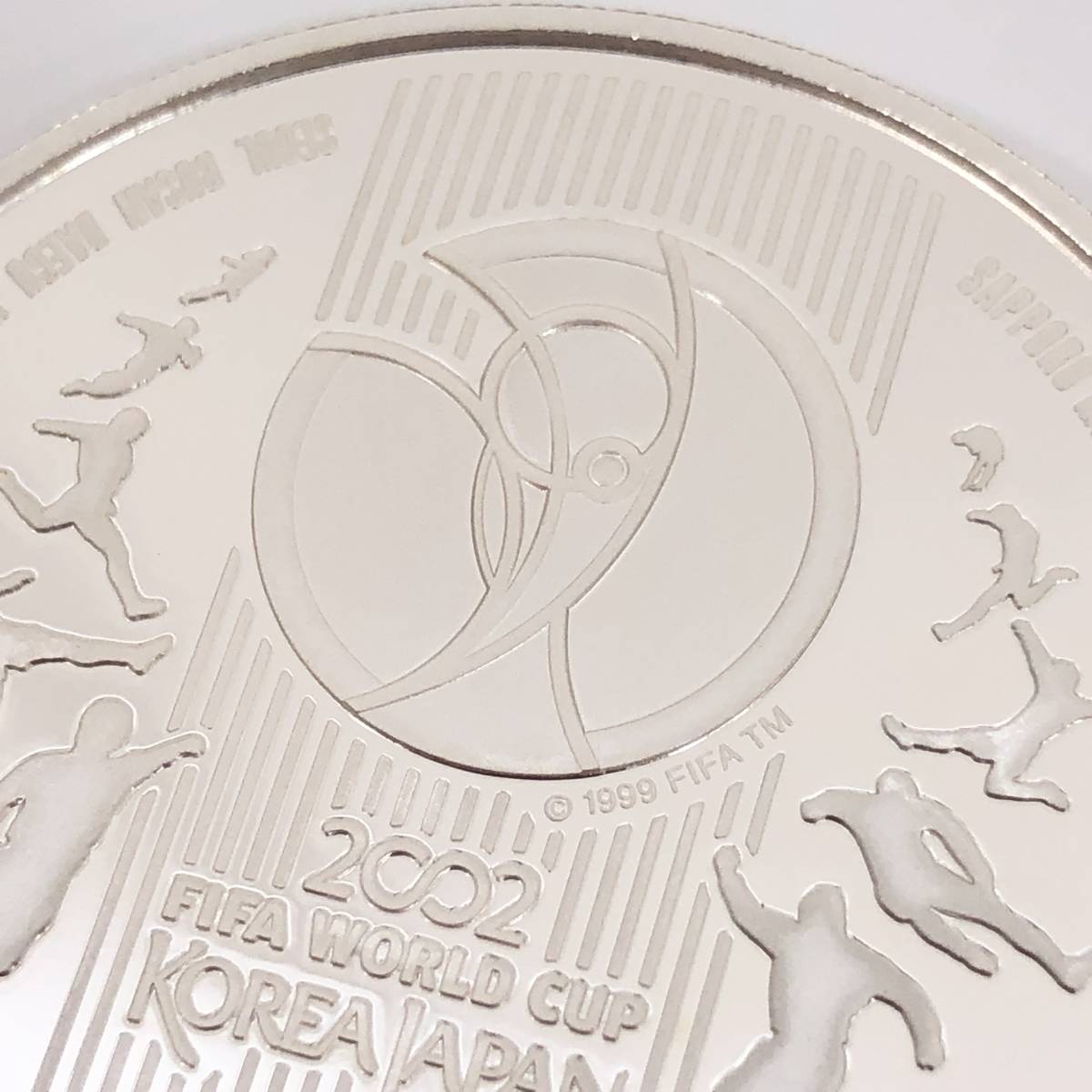 2002年 FIFAワールドカップ記念 日韓共催 千円銀貨 1000円 硬貨 貨幣