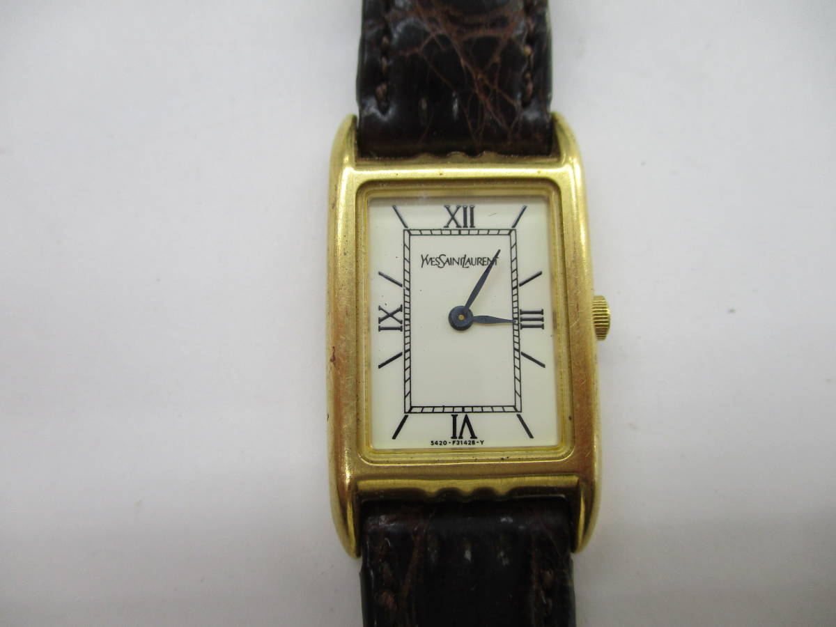 Yves Saint Laurent アナログ腕時計 L451 現状品 YVES SAINT LAURENT イヴサンローラン イブサンローラン