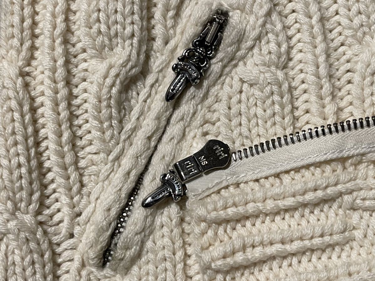 クロムハーツ Chrome Hearts ダガージップ フード ニット ベスト