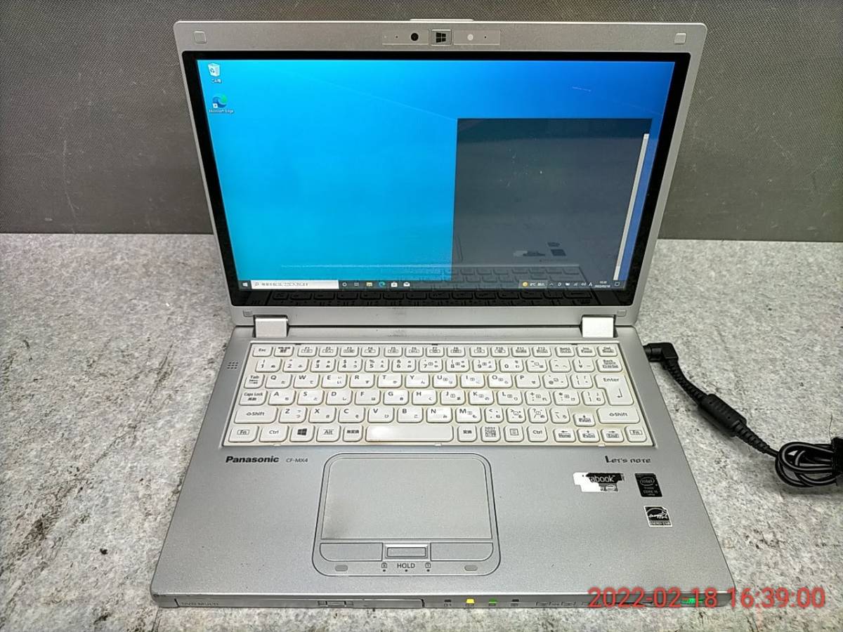 NJL8P3 Panasonic CF-MX4EFCTS Core i5 5300U 4GB 128GB SSD Win10インストール済 難有品
