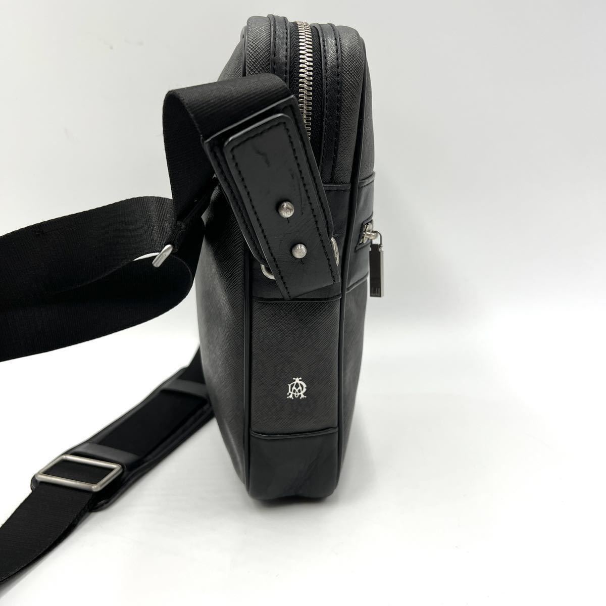 美品 dunhill ダンヒル トラベラー サコッシュ ショルダーバッグ 