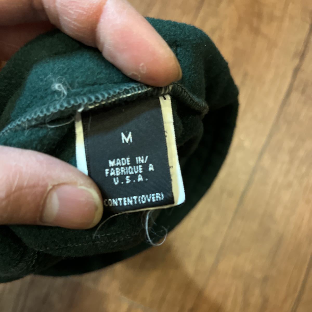 patagonia 97年 usa製 フリース ベレー帽 帽子 パタゴニア 90s 緑 M