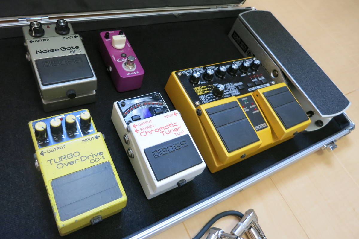 エフェクトボード&エフェクターセット】BOSS OD-20 TU-2 OD-2 NF-1など 