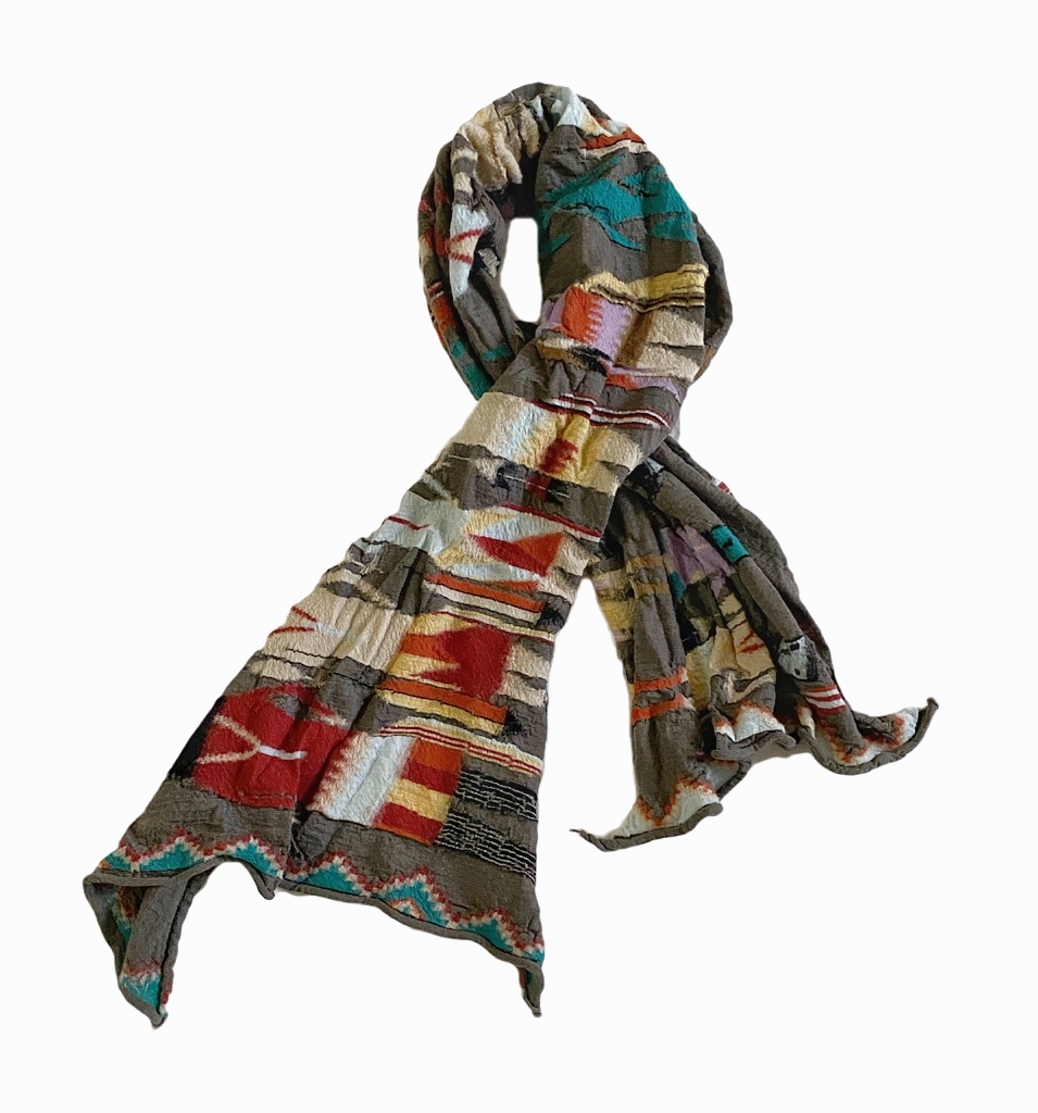 KAPITAL キャピタル 縮絨ウール ストール イェイ マフラー グレージュ