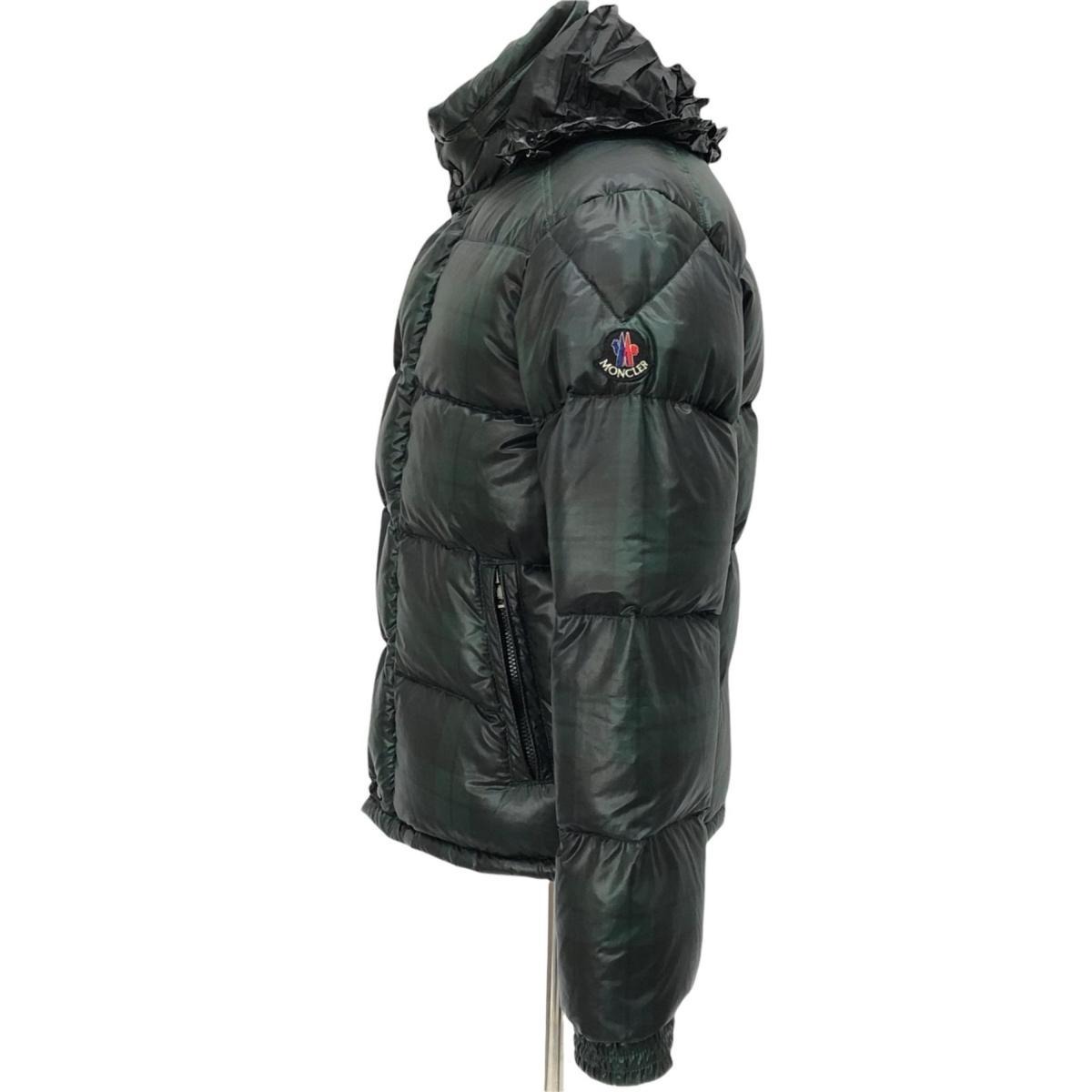 1円 MONCLER モンクレール コンブルー ダーク グリーン チェック 875 