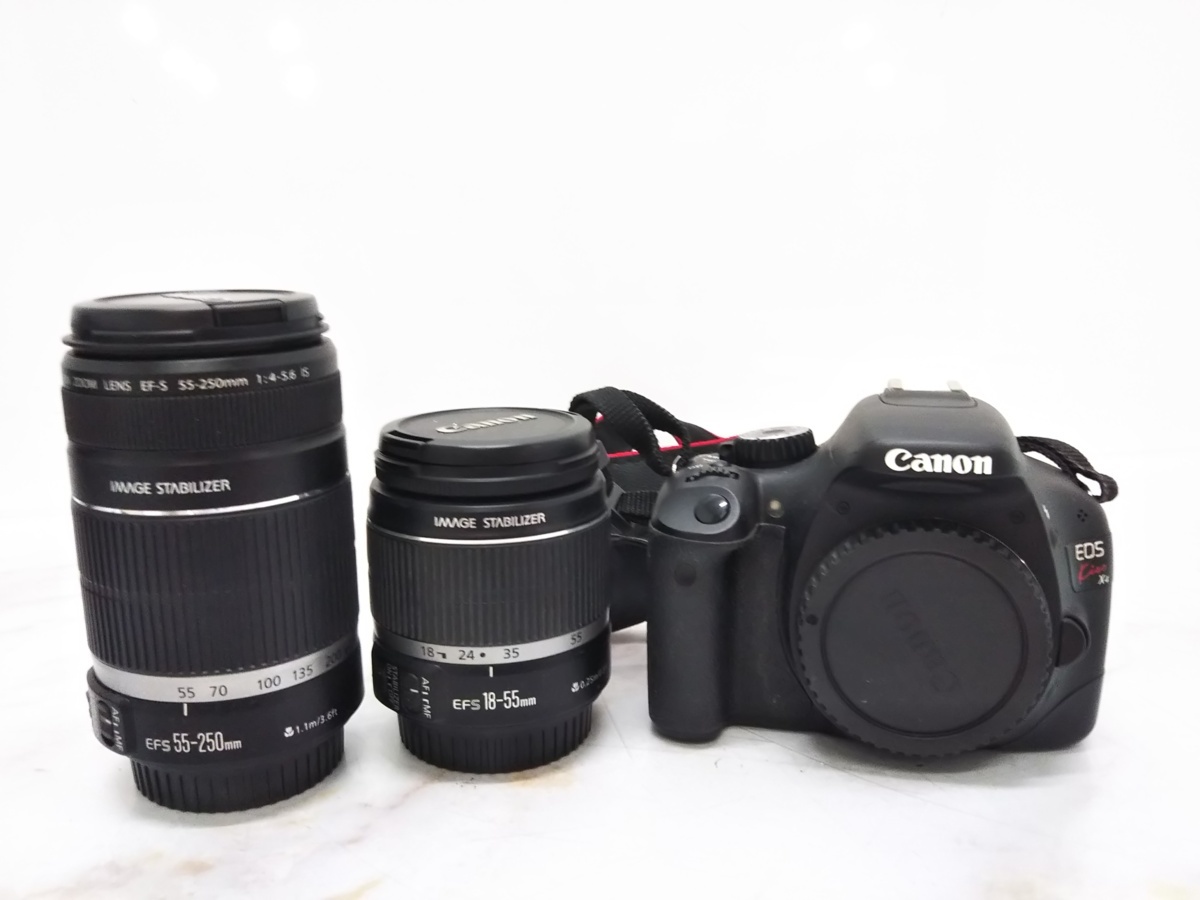 △現状品 デジタル一眼カメラ ダブルズームキット Canon EOS kiss X4
