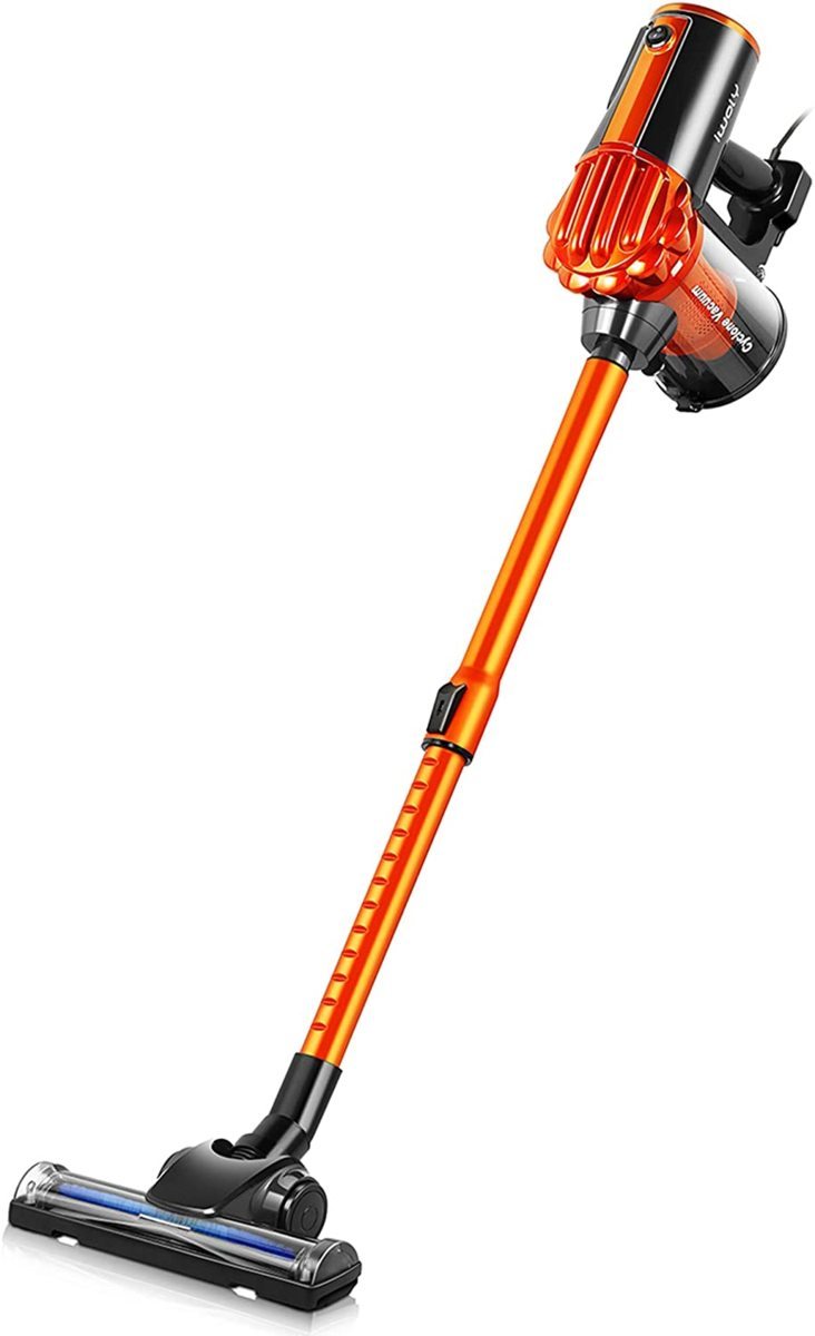 iwoly 掃除機 サイクロン 600W 超強力吸引 軽量 コード式 スティック