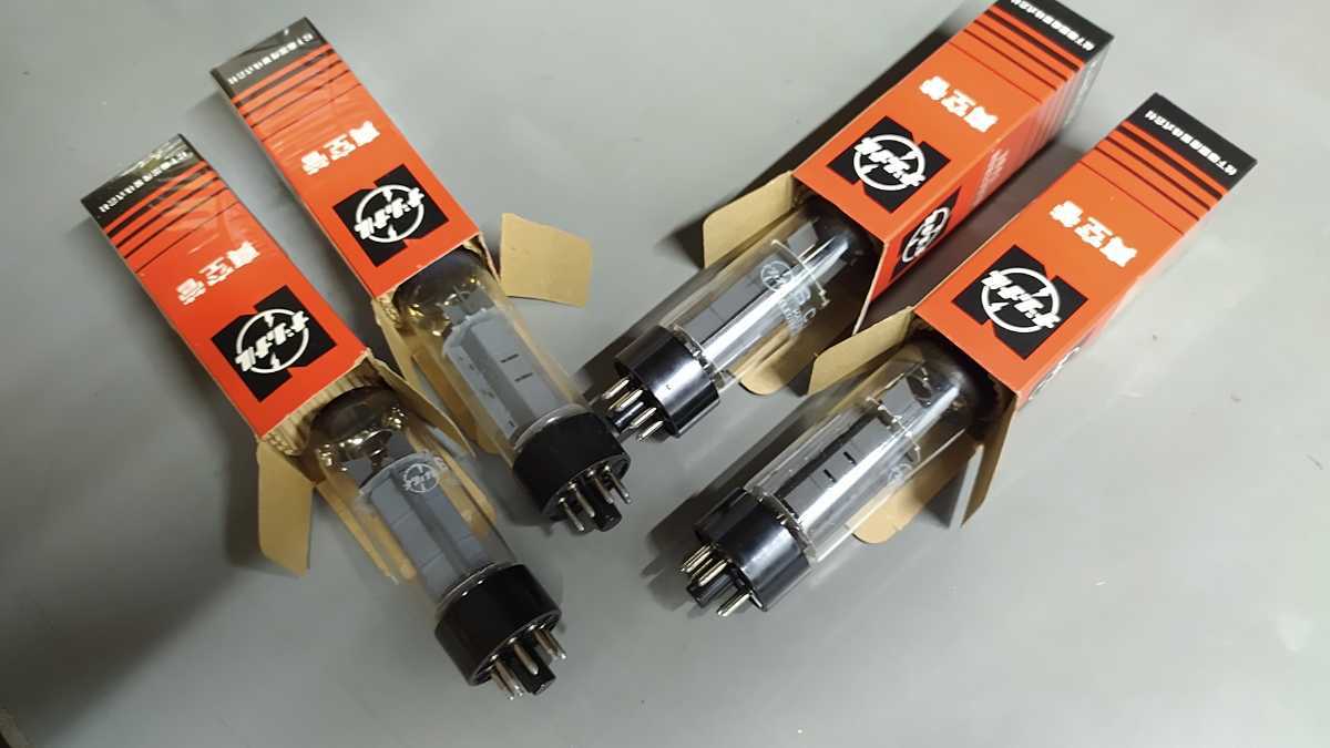 ナショナル　真空管　6CA7 ナショナル真空管6CA7 ペアーチューブ