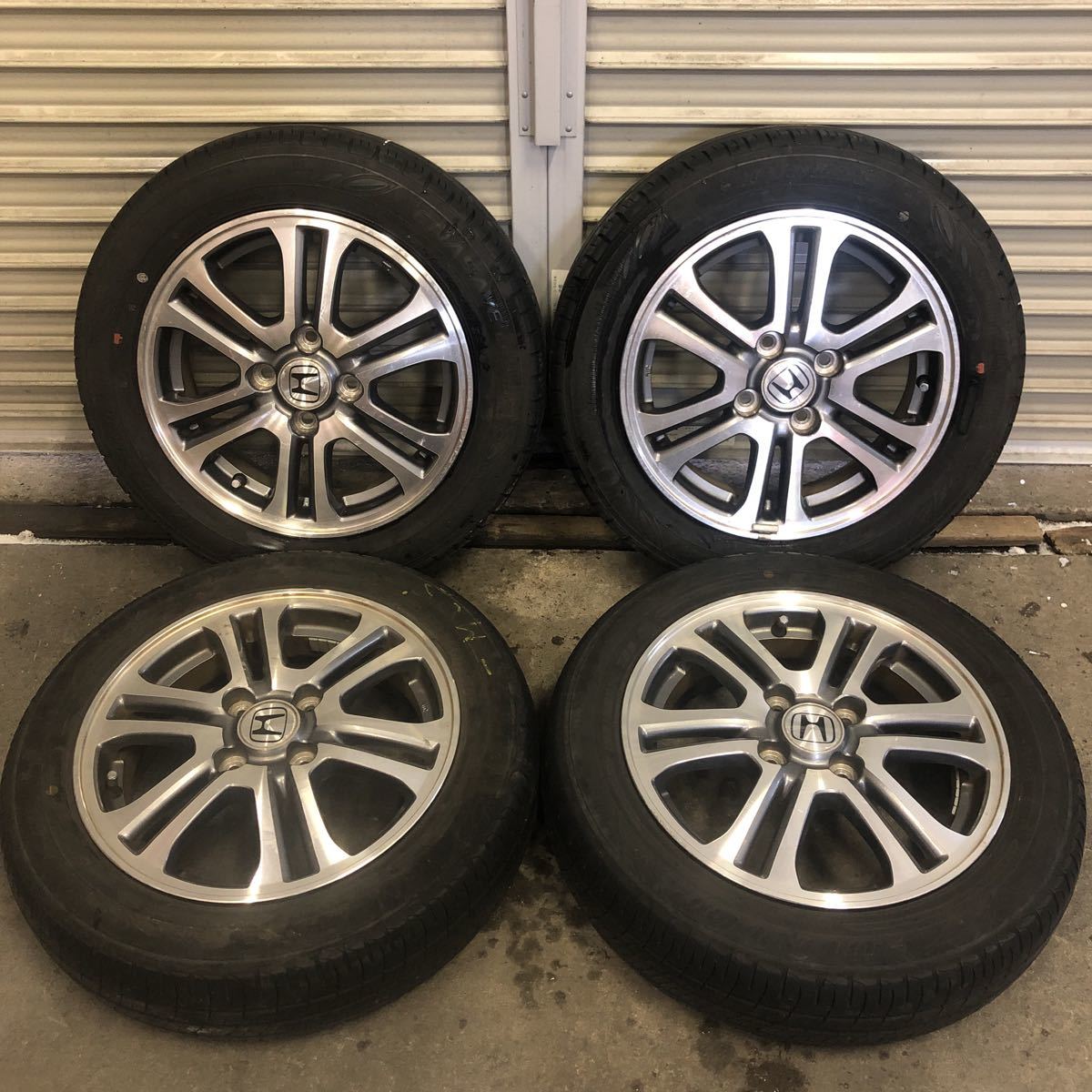 155/65R14 ホンダ N-BOX 純正アルミホイール ラジアルタイヤセット 
