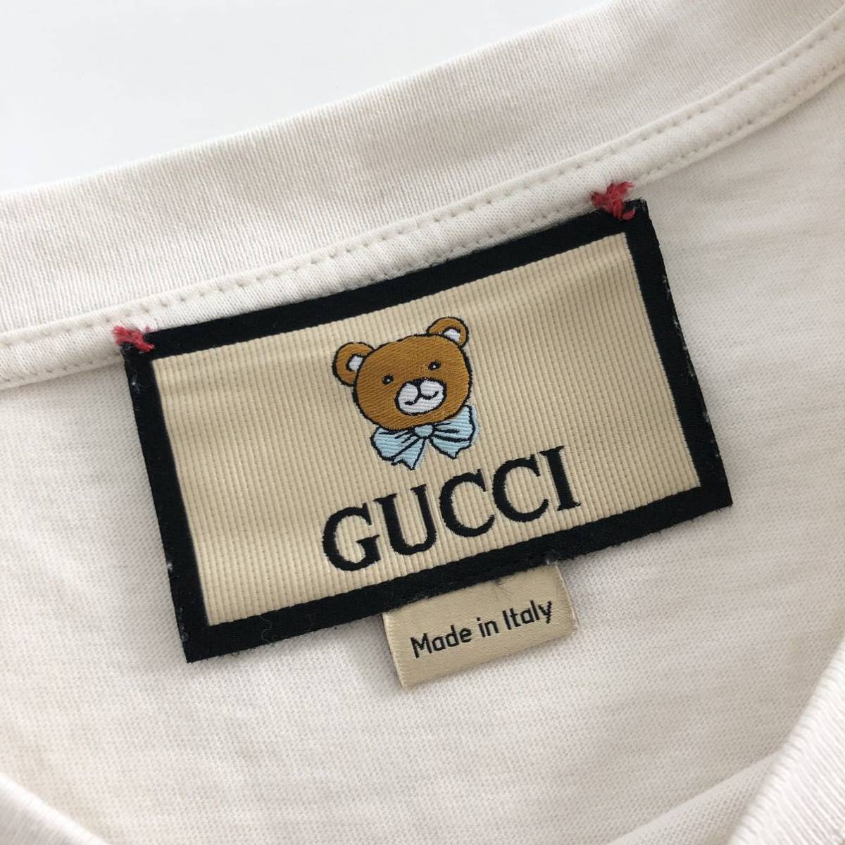 11b23《美品》GUCCI × EXO KAI グッチ 限定コラボ 半袖Tシャツ *ロゴ 