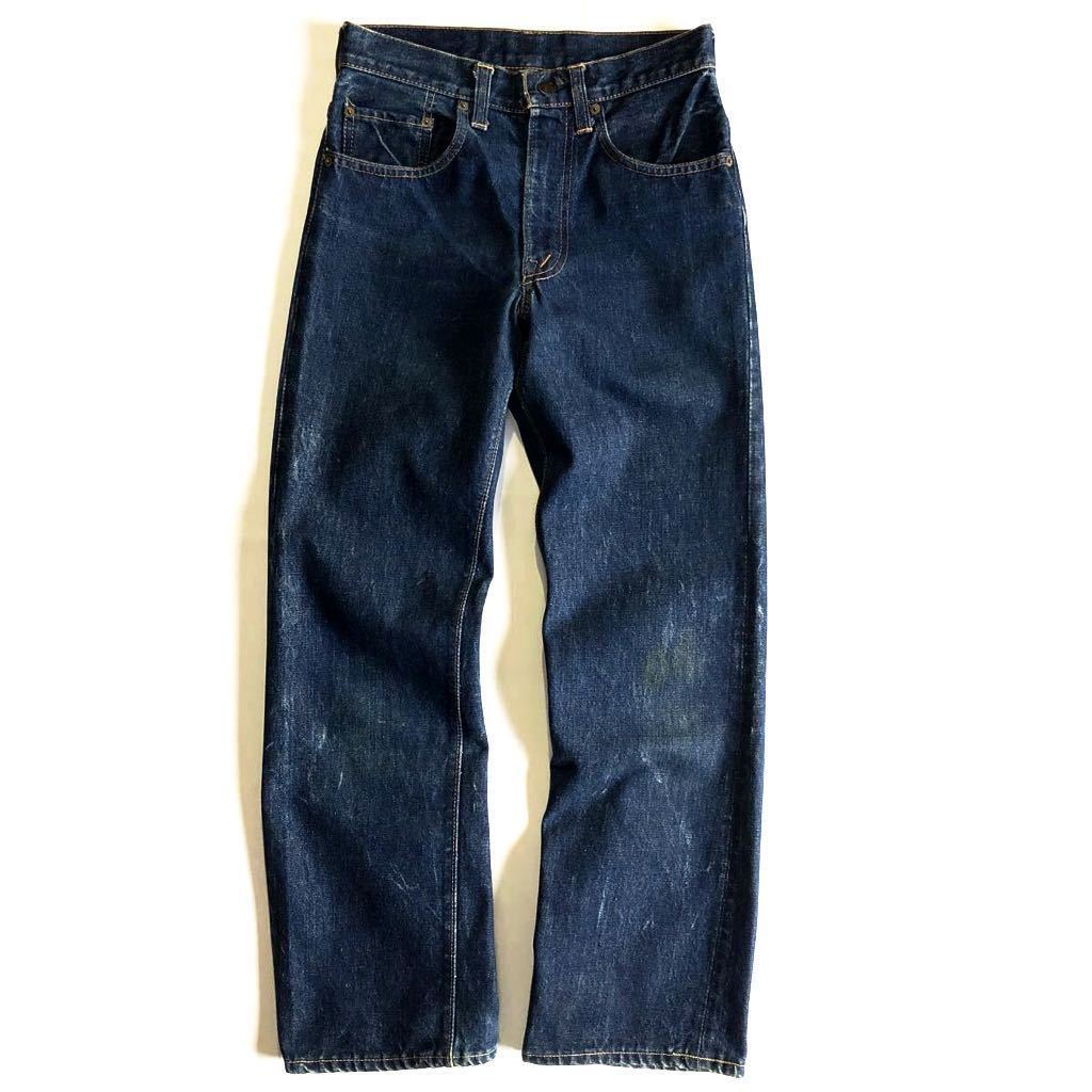 濃紺♪スレーキスタンプ 70s リーバイス 505 66前期 W28L29 オリジナル  