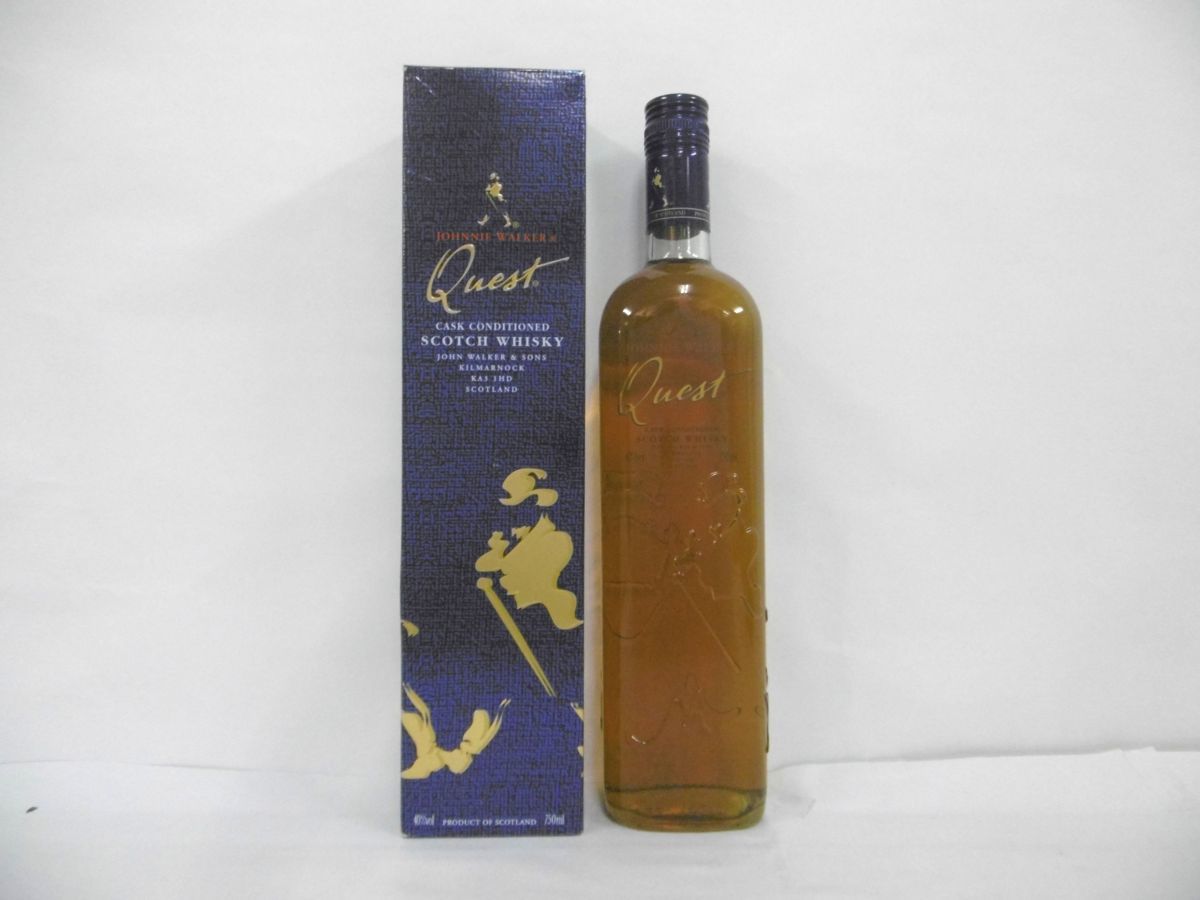 定番人気，大得価 古酒 未開栓 JOHNNIE WALKER ジョニーウォーカー Quest クエスト SCOTCH スコッチ WHISKY ウイスキー 750ml 40％ 箱 A16017xR(スコッチ)｜売買されたオークション情報、yahooの商品情報をアーカイブ公開 - オ スコッチ