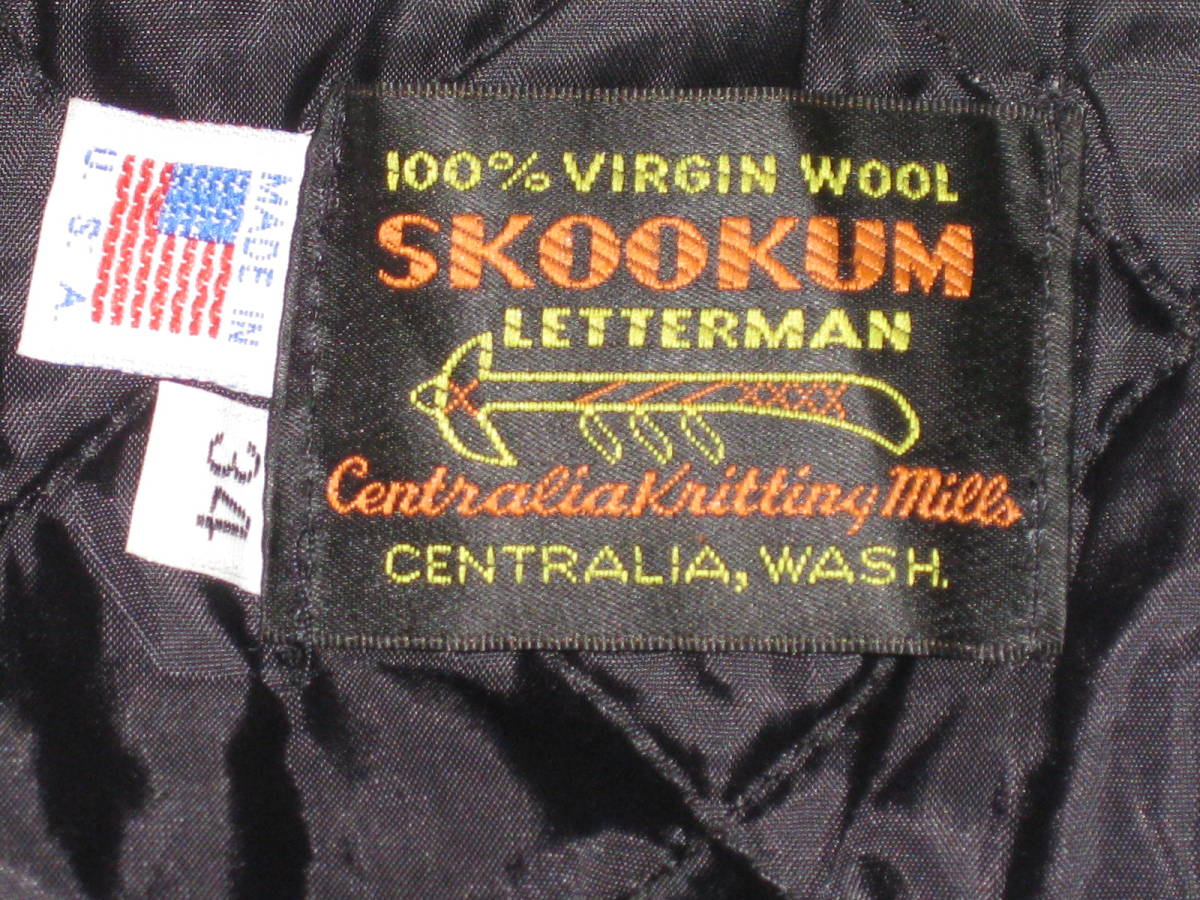 スクーカム SKOOKUM ファラオジャケット Skookum made in USA黒 サイズ