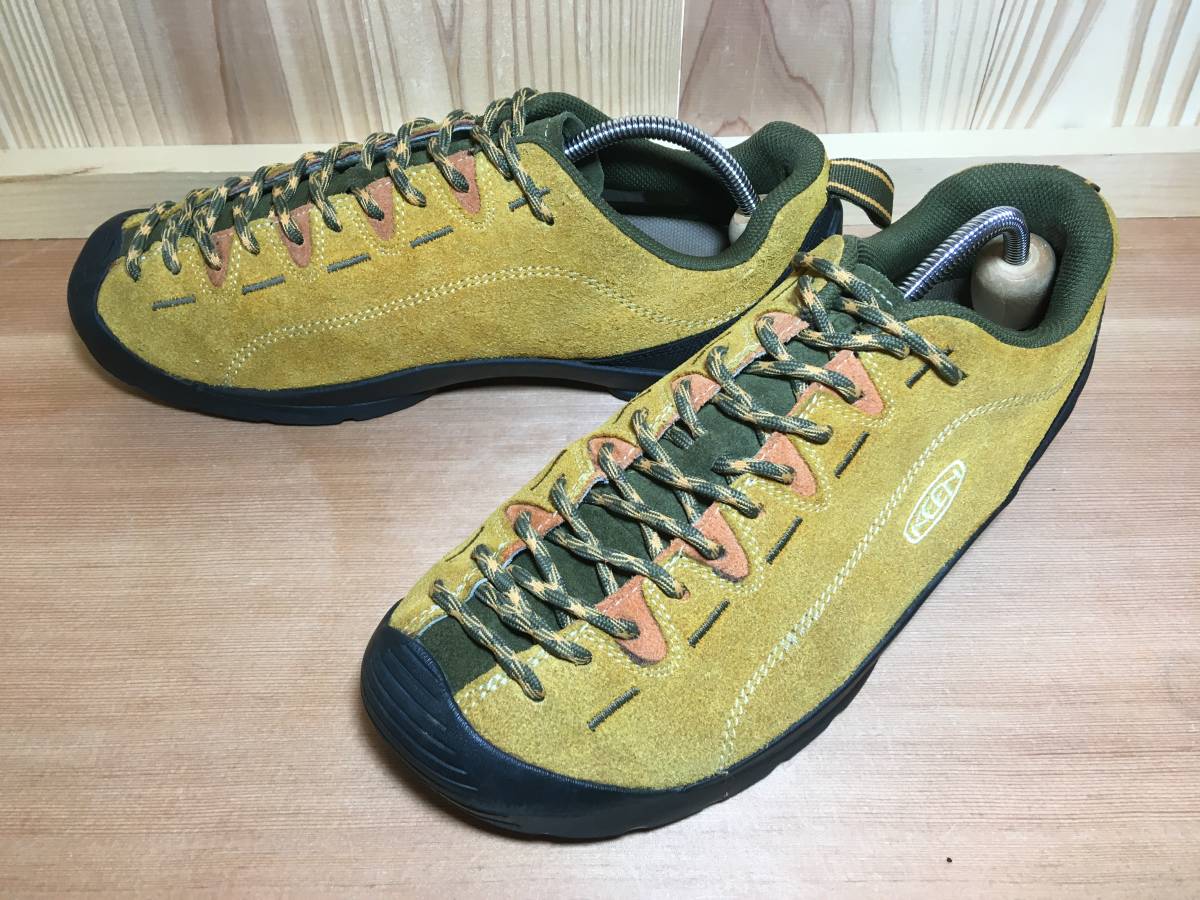 ☆KEEN キーン Jasper ジャスパー スエード 黄×緑 9.5インチ 27.5cm 