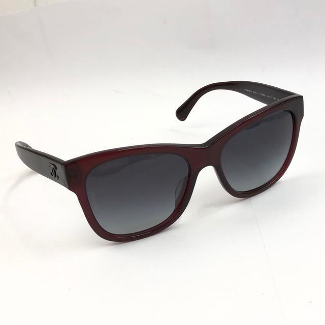 CHANEL シャネル サングラス ココマーク メガネ ワインレッド ブラウン サングラス ココマーク シャネル 01452 □美品□ ブラウン⁄ベッコウ