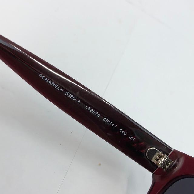CHANEL シャネル サングラス ココマーク メガネ ワインレッド ブラウン サングラス ココマーク シャネル 01452 □美品□ ブラウン⁄ベッコウ