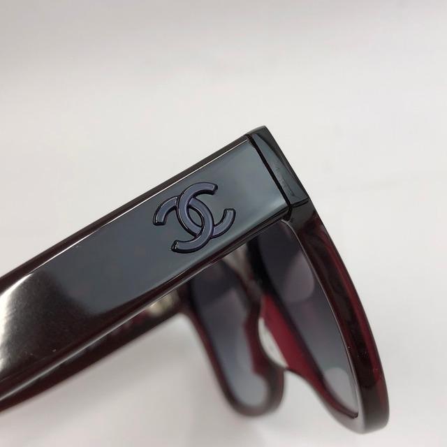 CHANEL シャネル サングラス ココマーク メガネ ワインレッド ブラウン サングラス ココマーク シャネル 01452 □美品□ ブラウン⁄ベッコウ